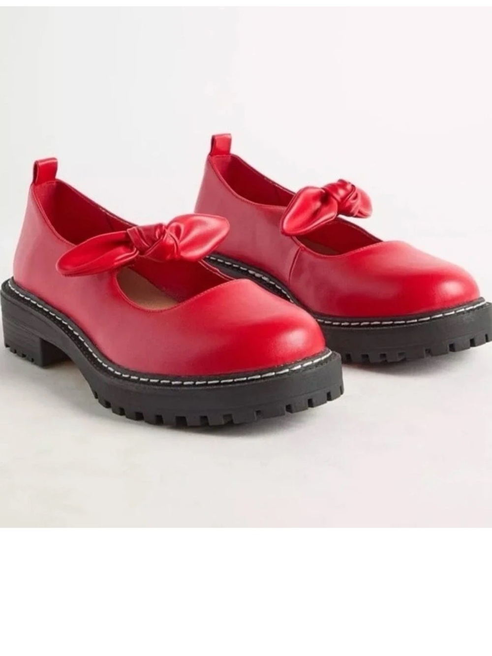 Torrid Red Bow Mary Jane Chunky Sole Shoe